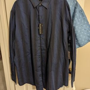 Van Heusen Men's Blue Striped Shirt